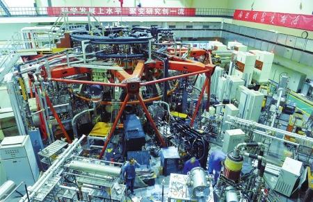 10月19日,核工业西南物理研究院内的中国环流器二号装置。